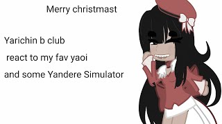 yarichin b club react to jinx and yandere Simulator merry christmast D [upl. by Justina]