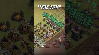 FASTEST Attack EVER in Clash of Clans shorts clashofclans coc clashofclansmemes [upl. by Abdul]