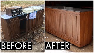 I Found A Mid Century Credenza On The Side Of The Road And Restoration Ensued [upl. by Rehoptsirhc]