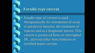 Low frequency currents Medical physics [upl. by Acassej429]