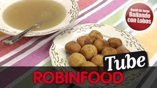 ROBINFOOD  Caldo de carne  Croquetas de cocido [upl. by Glassco]