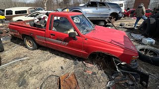 Junkyard Dogs parts hunting adventure with dad [upl. by Ule]