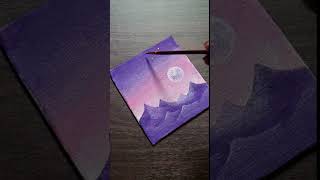 Easy Aesthetic Acrylic Painting Tutorial shorts viralshort [upl. by Notsla887]