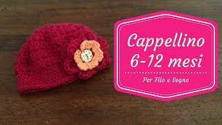 Tutorial  Cappellino 612 mesi [upl. by Siocnarf895]