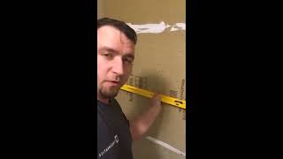 How to get flat shower walls for tile wet shimming [upl. by Artinahs]