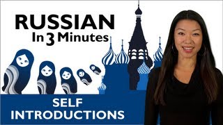 Learn Russian  Learn How to Introduce Yourself in Russian [upl. by Juditha]