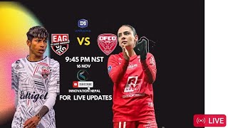 Sabitra Bhandaris Team Guingamp vs Dijon Foot  LIVE  French Womens League [upl. by Middendorf64]