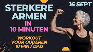 10 MIN ARMSPIEREN trainen voor 60PLUSSERS [upl. by Cathy]