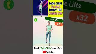 Try taking 3000 steps a day to help body fat comes off walksoflife5308 walkathome walking steps [upl. by Otreblon]