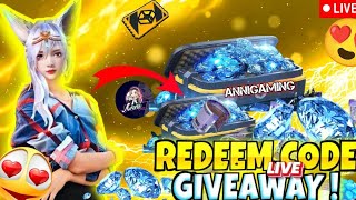 FREE FIRE LIVE CUSTOM ROOM GIVEAWAY ❤️✨ TEAM CODE GIVEAWAY ff fflive giveaway gyangaming [upl. by Aneehta989]