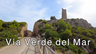 Vía Verde del Mar 🚲 Oropesa  Benicàssim  Spain 🇪🇸 [upl. by Savell]