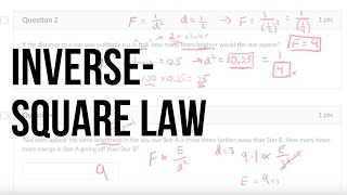 InverseSquare Law Formula [upl. by Yroffej285]