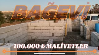 100000 ₺ MALİYETLE BAĞ EVİ YAPIMI [upl. by Snoddy]