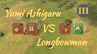 Yumi Ashigaru  Bannerman vs Longbowman  Network of Castles in Castle [upl. by Mistrot]