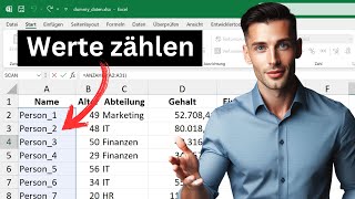 Excel Werte zählen mit ZÄHLENWENN und ANZAHLFunktion mehrere Kriterien nicht leere Zellen [upl. by Llennoc]