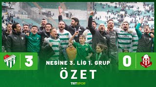 Nesine 3Lig 1Grup  Bursaspor  Kemerkent Bulvarspor Özet [upl. by Qifahs166]