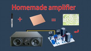 Make your own power amplifier using a pcb  TDA2050 BTL AMP [upl. by Dareece153]