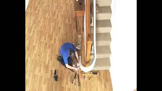 The Worlds Fastest Curved Stair Lift  FastTrack Install Demonstration [upl. by Eidak]