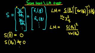 Score test Lagrange Multiplier test  introduction [upl. by Davenport]