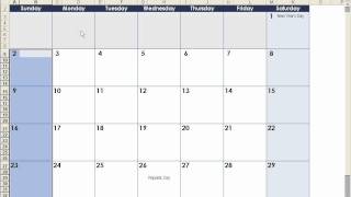 How to make a calendar in Excel [upl. by Gensler910]