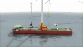 Houlder Offshore Windfarm Support Base Vessel [upl. by Ahcsim]