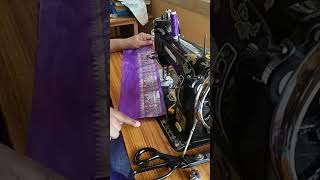 shorts Stitching the belt of the lehenga [upl. by Lonne]