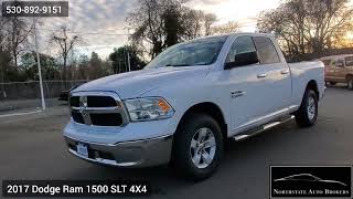 2017 Dodge Ram 1500 SLT 4X4 at Northstate Auto Brokers in Chico CA [upl. by Matthews]