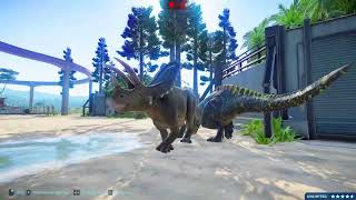 Indominus Rex KILL Carnotaurus and Karnotaurus  Animal Revolt Battle Simulator  Jurassic Park 4 [upl. by Ivetts]