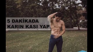 5 DAKİKADA KARIN KASI YAP  en etkili karı kası hareketleri [upl. by Sosna]