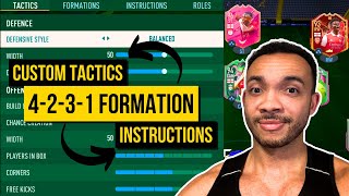 RANK 1 BEST 4231 FORMATION CUSTOM TACTICS amp INSTRUCTIONS IN FIFA 23 🔥 [upl. by Aronoh]