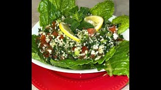 How to Make Tabbouleh Salad Super healthy vegan salad TabouliTabouleh  طريقة عمل التبولة [upl. by Niroc380]