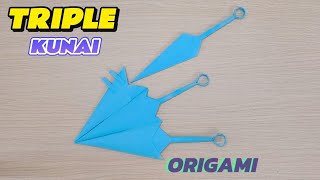 HOW TO MAKE A PAPER JAPAN KUNAI KNIFE [upl. by Ahsinek]