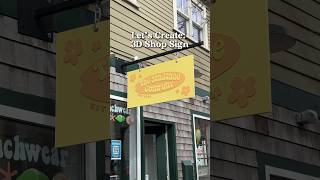 Let’s Create 3D Shop Sign  Glowforge smallbusiness 3dart lasercutting smallbiz [upl. by Deonne]