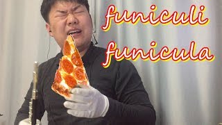 Pizza time song Funiculi funicula played on a Piccolo EAR BOOMBOOM WARNING [upl. by Cully]