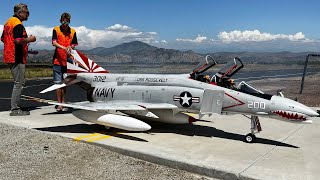 Unbelievable Giant F4 Phantom Rc Jets First Flight On American Soil By CARF Models [upl. by Maclean]