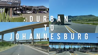 Let’s experience driving from Durban to Johannesburg  South Africa  RoadTripDuranToJohannesburg [upl. by Noryd]