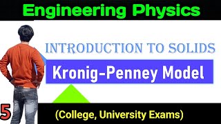 Kronig Penney Model engineering physics rgpv unit3 Introduction to solids  physics [upl. by Amron664]