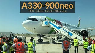 Airbus A330900neo TAP Air Portugal  PRIMEIRO VOO ToulouseLisboa [upl. by Gierc]