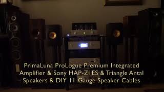 PrimaLuna ProLogue Premium  Triangle Antal Speaker  Sony HAPZ1ES  Sound Demo [upl. by Erland]