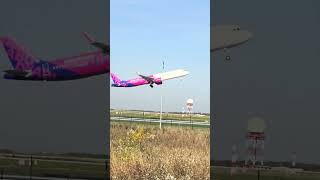 Wizz air A321 Takeoff at belgrade airport [upl. by Alyar]