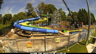 Nowra Waterslide construction timelapse [upl. by Namie]