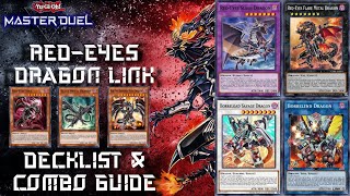 RedEyes Dragon Link DECKLIST and COMBO Guide  YuGiOh Master Duel [upl. by Siblee956]