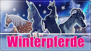 GESCHICHTEN und HINTERGRÜNDE der Winterpferde in StarStable  SSO [upl. by Netnert]