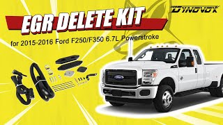 DynoVox  EGR Delete Kit for 20152016 Ford F250F350 67L Powerstroke [upl. by Denyse]