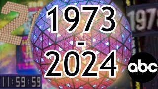 New Years Rockin Eve ABC Ball Drop 19732024 1080p60 [upl. by Edita]