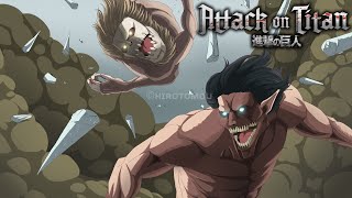 Attack Titan vs Armored amp Jaw Titan  Fan Animation CHAPTER 117 SPOILERS [upl. by Rehprotsirhc367]