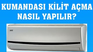 Seg Klima Kumandası Kilit Açma Nasıl Yapılır [upl. by Pietje567]