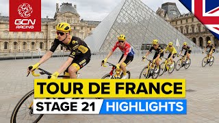 The Final Stage On The Iconic Champs Élysées  Tour De France 2023 Highlights  Stage 21 [upl. by Tegdig]