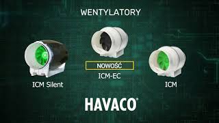 Wentylator kanałowy HAVACO ICMEC [upl. by Gariepy]