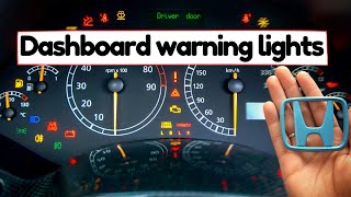 Honda Warning Lights Explained Meaning How to fix Important dashboard indicators in Your Car [upl. by Lyrahc]